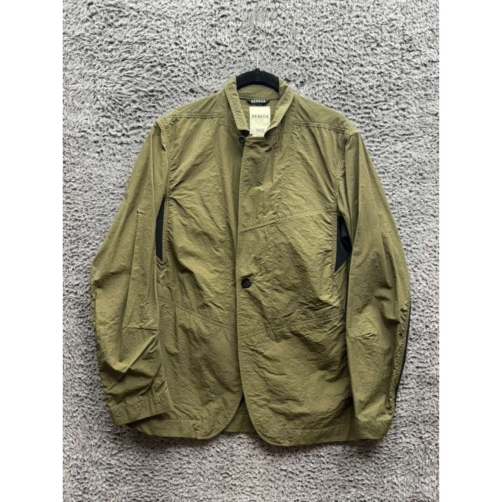 Seneca Edition 56/100 Nylon Blend Outdoor Jacket Olive Green Mens‎ Size M